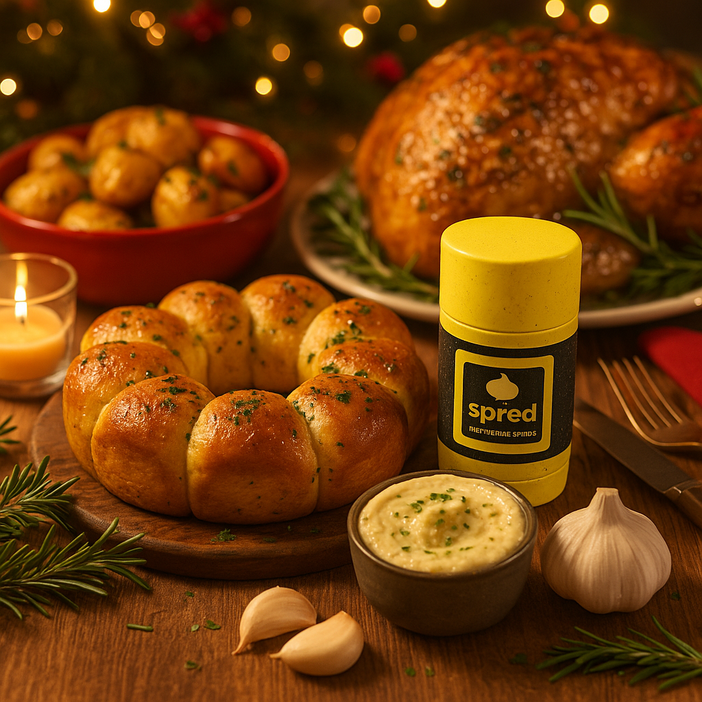 Your Secret Christmas Ingredient: spred for Garlic Bread, Turkey & Roast Potatoes